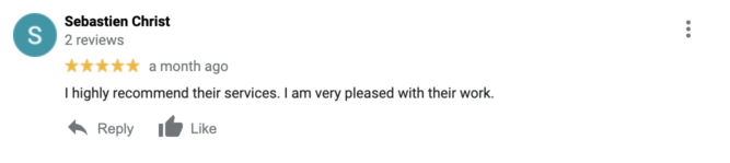 Google Review Sebastian